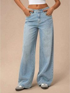 STEPLE DENIMS Loose Fit Women Light Blue Jeans