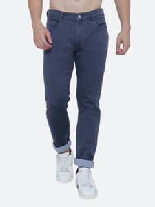 AWACK Slim Men Maroon Jeans