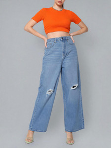 FLYING MACHINE Flared Women Light Blue Jeans