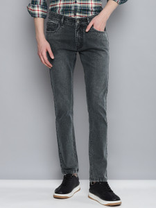 Allen Cooper Comfortable Slim Mid Rise Stretchable Regular Men Black Jeans
