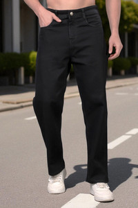 ZAYSH Loose Fit Men Black Jeans
