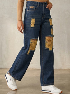 Puella Straight Fit Women Dark Blue Jeans