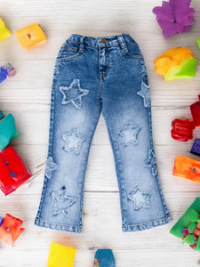 GUTI Flared Girls Blue Jeans