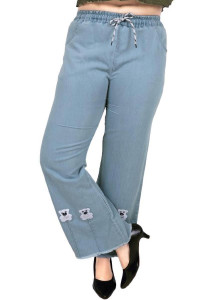 S LEMON DROPS Flared Women Light Blue Jeans