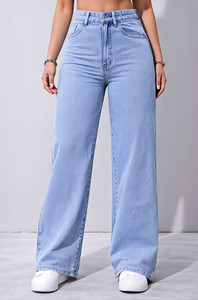ABM FASHION HUB Straight Fit Women Light Blue Jeans