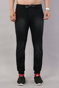 NIVASU Jogger Fit Men Black Jeans