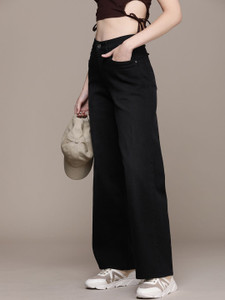 Roadster Loose Fit Women Black Jeans