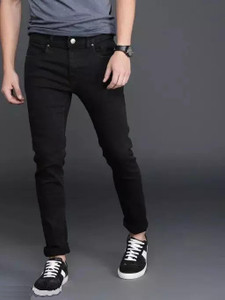 DENIMOZ Slim Men Black Jeans