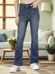 COSMIC Boot-Leg Women Blue Jeans