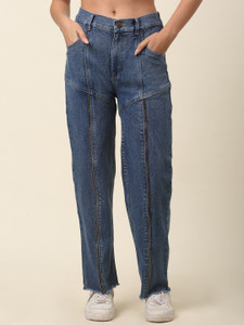 PLUSS Regular Women Dark Blue Jeans