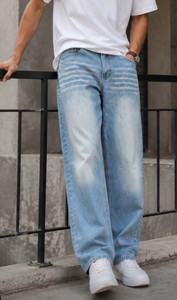 AJJ Straight Fit Men Blue Jeans - Image 6