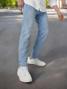 Urbano Fashion Slim Men Light Blue Jeans