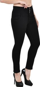 linaria Slim Women Black Jeans