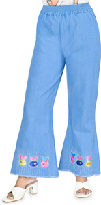 RIJIYA DRESSES Regular Girls Light Blue Jeans