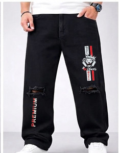 Gruff Loose Fit Men Black Jeans