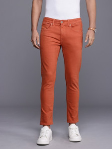 Louis Philippe Jeans Slim Men Orange Jeans