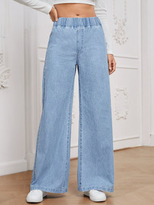 KASHIAN Boyfriend Women Light Blue Jeans