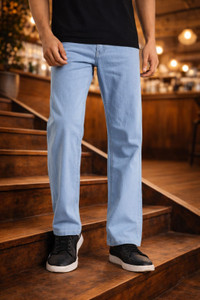 HANGERHOOD Straight Fit Men Blue Jeans - Image 6