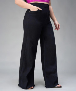 Miss Chase Relaxed Fit Women Black Jeans