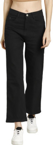 Abeer Relaxed Fit Women Black Jeans
