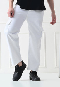 Nalaka Loose Fit Men White Jeans