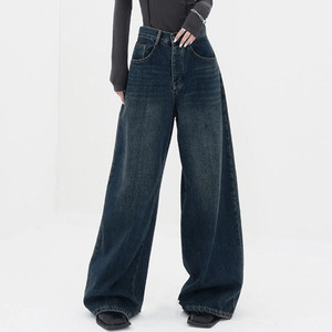 AAV2 Women Dark Blue Wide Leg Jeans - Image 6
