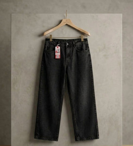 TheRKcollection Straight Fit Black Jeans - Image 6