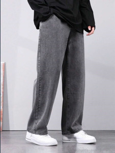 INDIGOX Straight Fit Men Grey Jeans