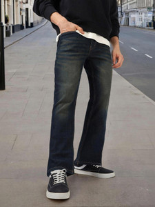 Urbano Fashion Boot-Leg Men Dark Blue Jeans