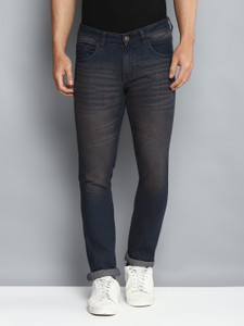 Allen Cooper Slim Men Dark Blue Jeans