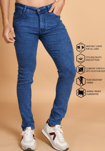 RASSO Regular Men Blue Jeans