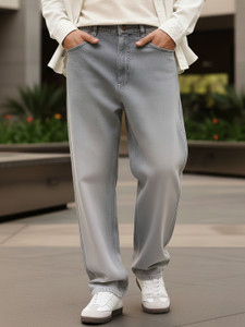 Urbano Fashion Loose Fit Men Grey Jeans