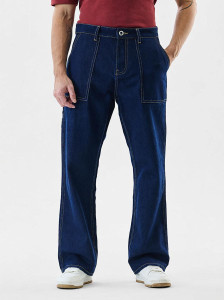 Snitch Straight Fit Men Dark Blue Jeans