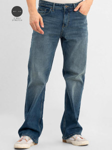 Snitch Boot-Leg Men Blue Jeans