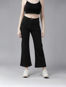 GUTI Flared Women Black Jeans