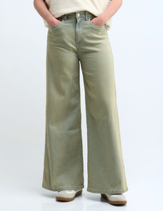 FLYING MACHINE Flared Women Green Jeans