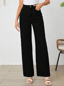 KOTTY Flared Women Black Jeans