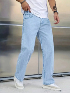 KD KRSNA OF DENIM Straight Fit Men Light Blue Jeans