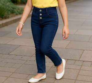 ICONIC ME Slim Girls Dark Blue Jeans