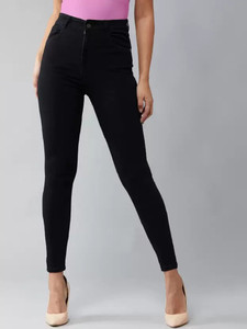 hovac Slim Women Black Jeans