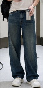 Lavish Baggy Fit Men Blue Jeans - Image 2