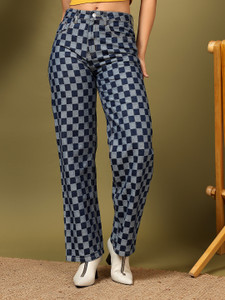 KOTTY Straight Fit Women Blue, Black Jeans