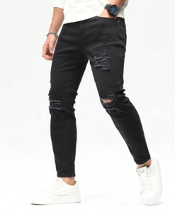 KAZAMAJEANS Regular Men Black Jeans