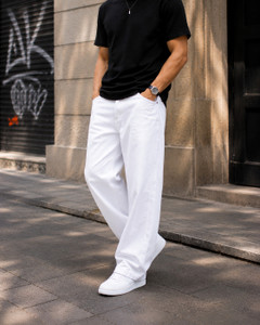 Denim Life Loose Fit Men White Jeans - Image 6