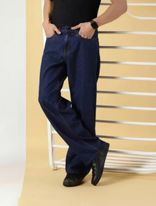 DENIM Relaxed Fit Men Dark Blue Jeans - Image 4