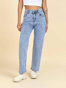 Fiora Fit Boyfriend Women Light Blue Jeans