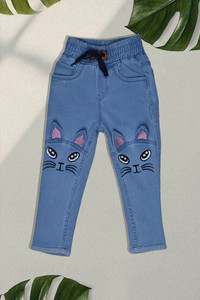 F2M Jogger Fit Girls Blue Jeans