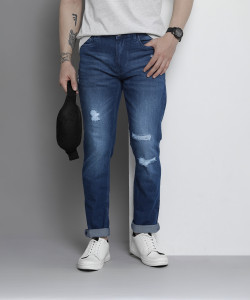 The Indian Garage Co. Slim Men Blue Jeans