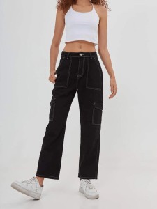 PacSun Eco Black Distressed High Waisted Baggy Jeans  PacSun