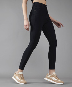 DOLCE CRUDO Skinny Women Black Jeans